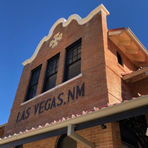 Amtrak train station stop in Las Vegas, New Mexico